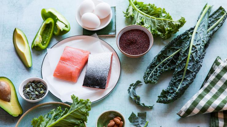 Healthy Clean Food with Salmon