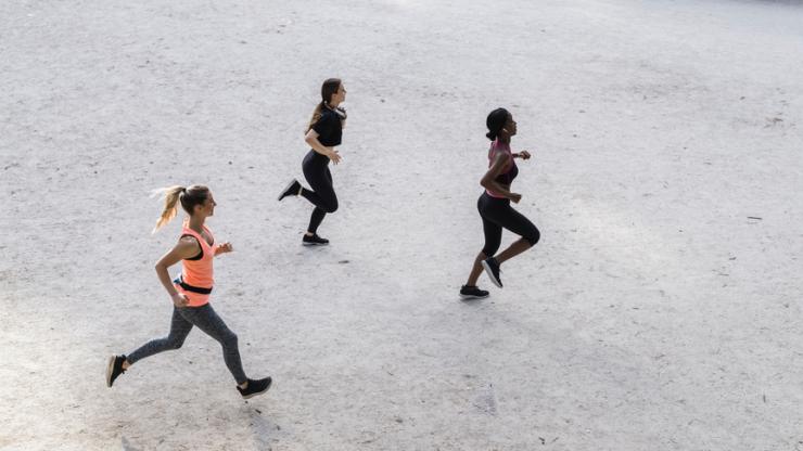 group of people jogging