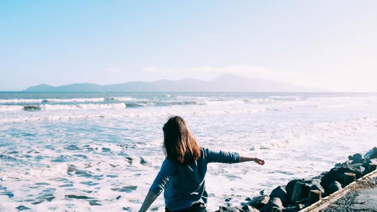 person at beach