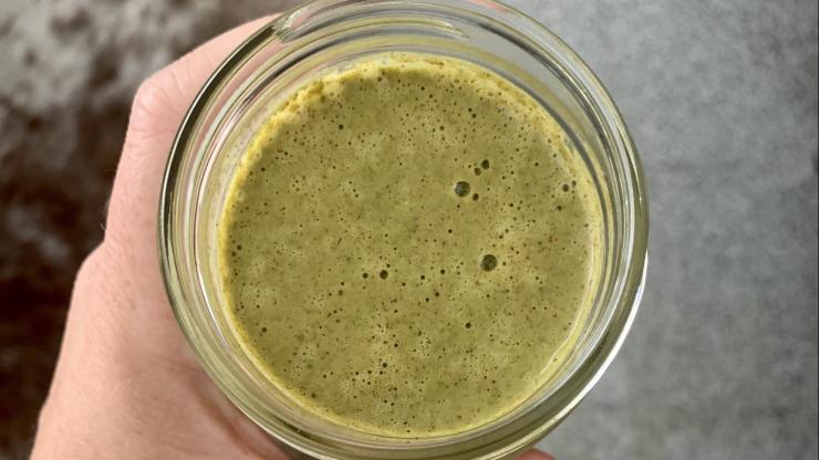 clean green protein smoothie