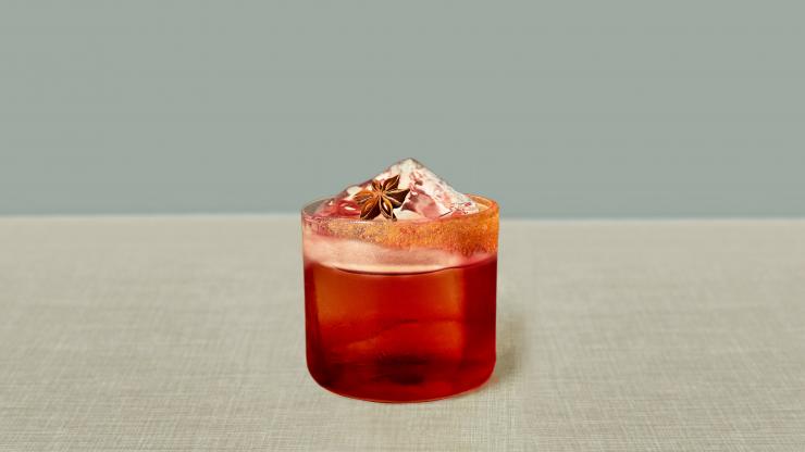 Seedlip's Hibiscus spice margarita