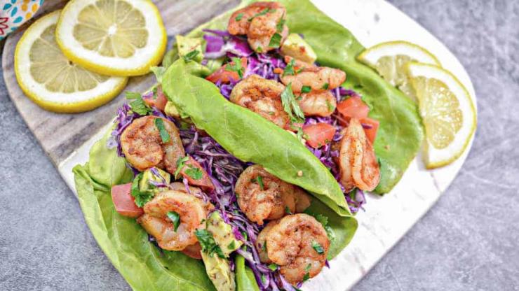 Shrimp Taco Lettuce Wraps