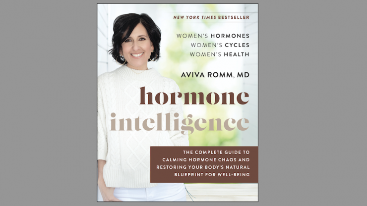 Aviva Romm smiling on the cover of "Hormone Intelligence."